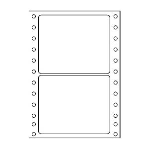 LD-610-W-A電腦連續標籤單排300張(白)74*110mm